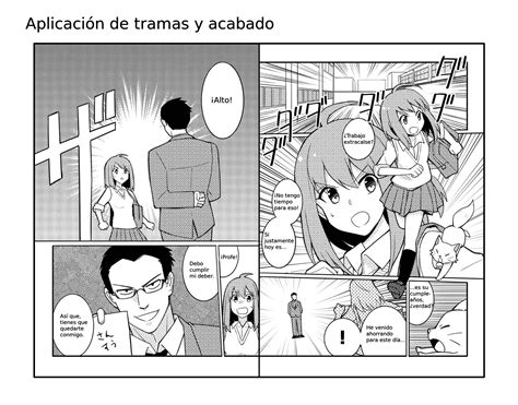 Proceso de entintado digital de un personaje de manga