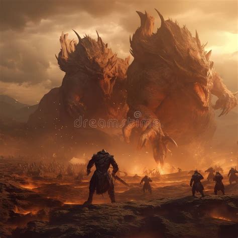 Ilustración de la batalla entre humanos y titanes