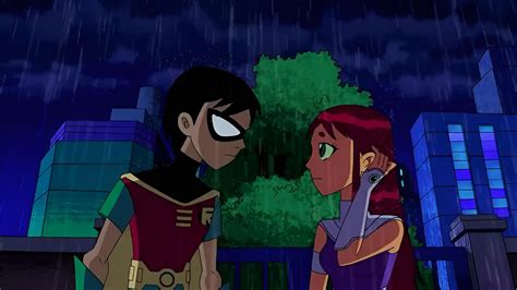 Representación artística de Robin y Starfire