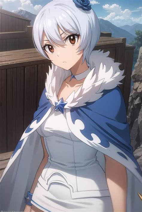 Yukino Agria con su atuendo de Sabertooth