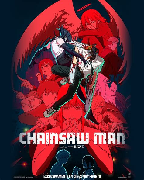 Mapa mundial con fechas de estreno de la película Chainsaw Man