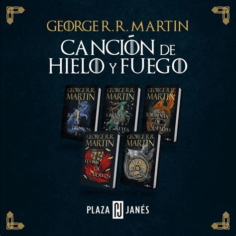 Portadas de los libros de Canción de Hielo y Fuego