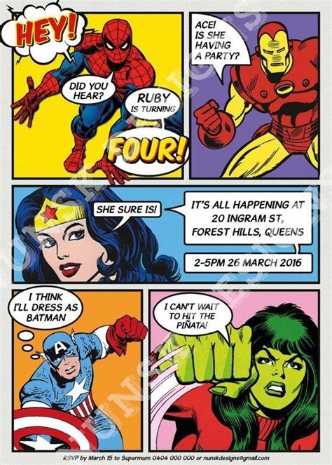 Viñeta de cómic de superhéroes de Marvel