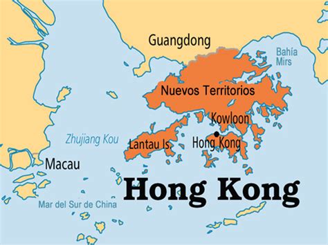 Mapa de Hong Kong con lugares de interés