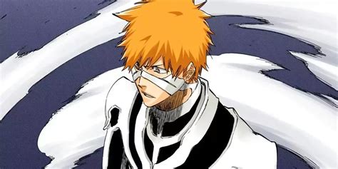 Ilustración de Ichigo con su nuevo traje y Zanpakuto
