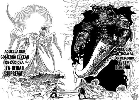 Ilustración de la Deidad Suprema y el Rey Demonio