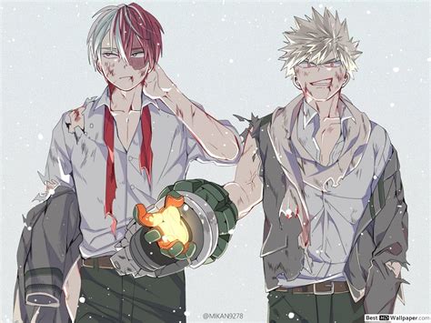 Katsuki Bakugo y Shoto Todoroki