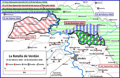 Mapa estratégico de la batalla de Verdún