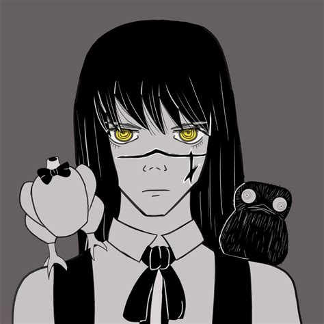 Ilustración de Asa Mitaka con el Demonio de la Guerra