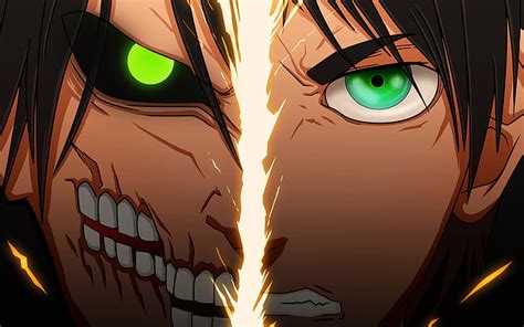 Eren Jaeger mitad humano, mitad Titán