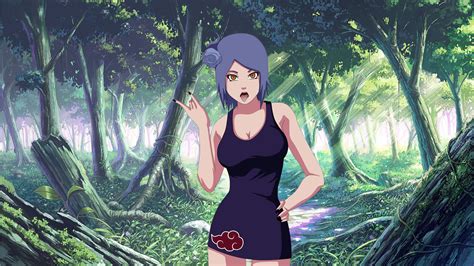 Konan con sus flores de papel