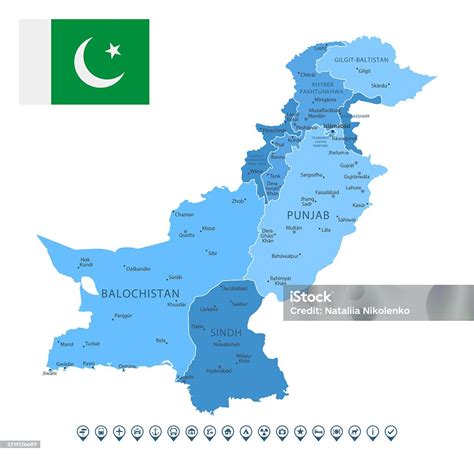 Mapa de Pakistán y España con iconos de productos de belleza