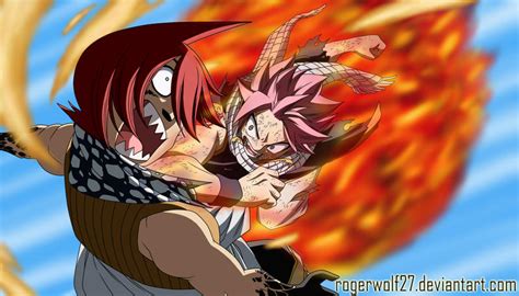 Natsu enfrentándose a Jackal