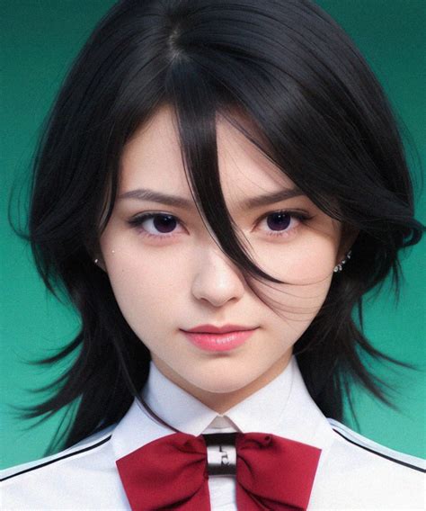 Recreación de Rukia Kuchiki en la vida real por IA