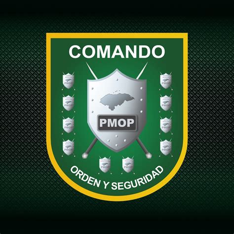 Emblema de la Policía Militar con un unicornio