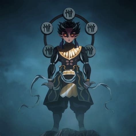 Ilustración de Hantengu dividiéndose en varias formas