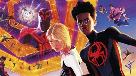 Miles Morales y Gwen Stacy en Spider-Man: Cruzando el Multiverso