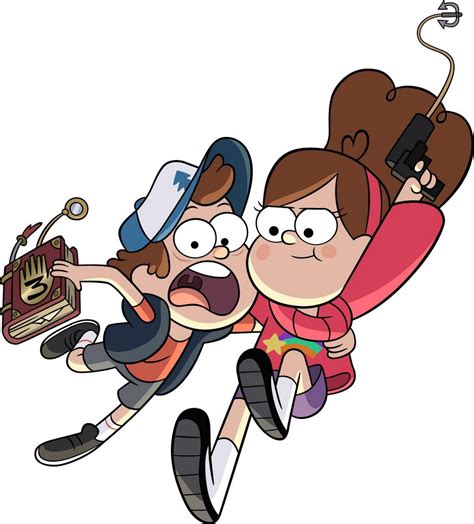 Dipper y Mabel en Gravity Falls