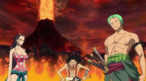 Zoro, Luffy y Robin en Punk Hazard