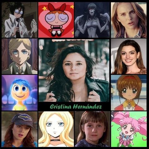 Personajes icónicos doblados por Cristina Hernández