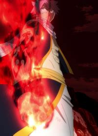 Natsu usando su Magia Dragón Destructor de Fuego