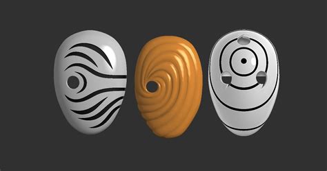 Comparativa de las máscaras de Tobi a lo largo de la serie