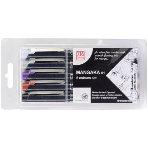 Composición del set de rotuladores Mangaka 01 ZIG
