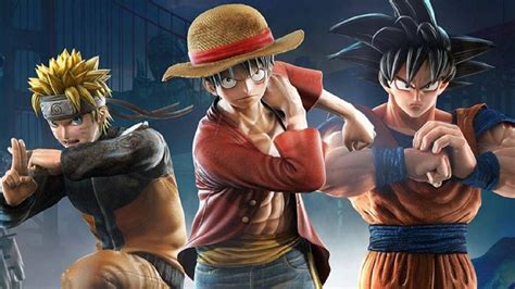 Goku, Naruto y Luffy en Jump Force