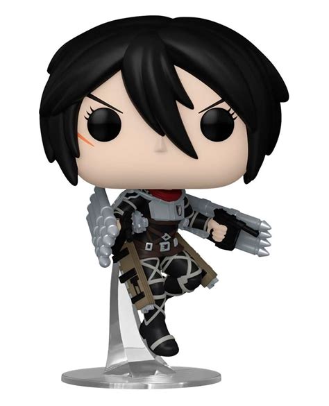 Figura Pop! de Mikasa Ackerman en su caja de ventana