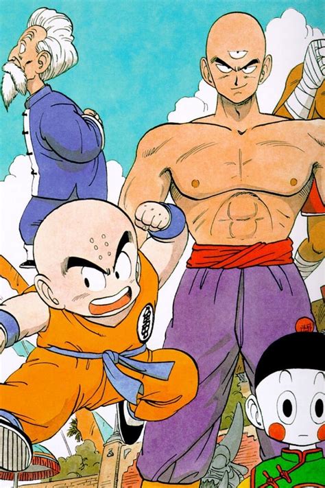 Krilin entrenando con Mutenroshi