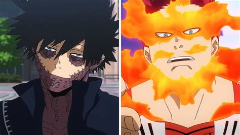 Dabi enfrentándose a Endeavor