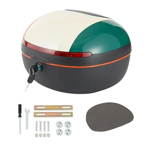 Baúl trasero de motocicleta con equipaje