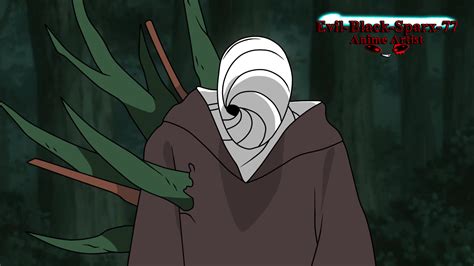 Obito cubierto por Zetsu Remolino