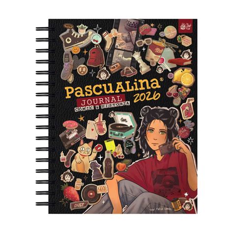 Ejemplo de página de agenda Pascualina con elementos de scrapbook