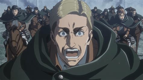 Erwin Smith sacrificándose para rescatar a Eren