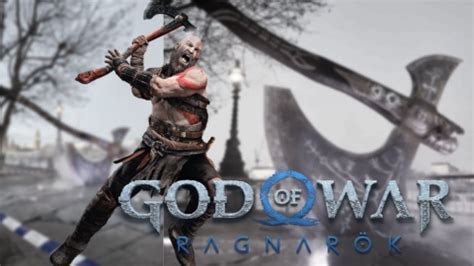 Kratos esquivando un ataque de hacha de Fraekni.