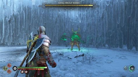 El Rey Hrólf Kraki en medio de un poderoso ataque.