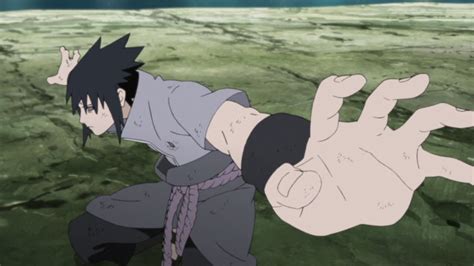 Sasuke disipando genjutsu