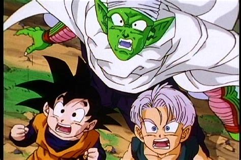 Piccolo entrenando a Goten y Trunks