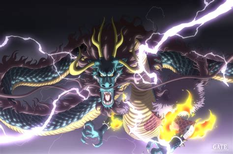 Imagen de Kaidou en su forma de dragón