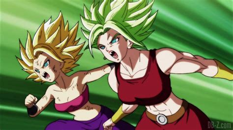 Kale y Caulifla en Super Saiyajin