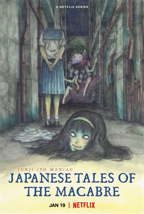 Infografía con la lista de relatos adaptados en Junji Ito Maniac