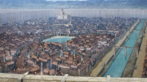 Mapa del distrito de Shiganshina en Attack on Titan