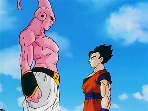 Gohan liberando su poder oculto vs Super Buu