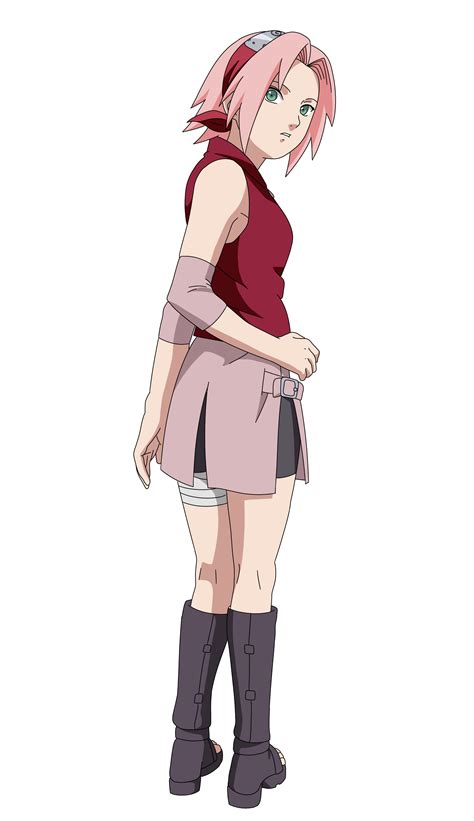 Ilustración de Sakura Haruno leyendo un documento importante