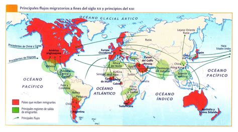 Mapa de rutas de migración humana