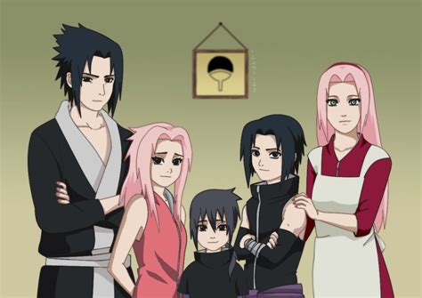 Sasuke Uchiha y su familia