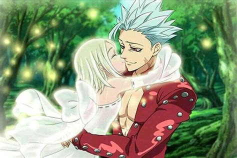 El beso entre Ban y Elaine