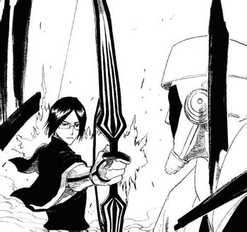Uryu Ishida y Mayuri Kurotsuchi en combate