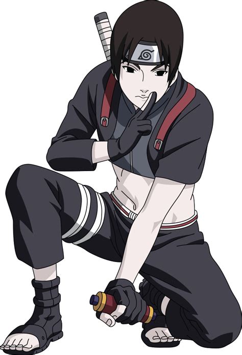 Ilustración de Sai en el manga Naruto